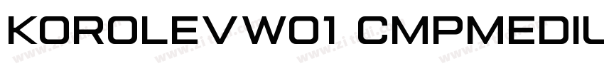 KorolevW01 CmpMedium字体转换